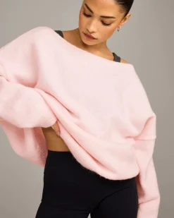 Oversized Knit Off-The-Shoulder Sweater