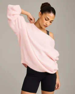 Oversized Knit Off-The-Shoulder Sweater