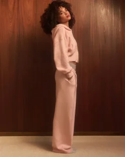 Oversized Knit Straight Leg Bottoms