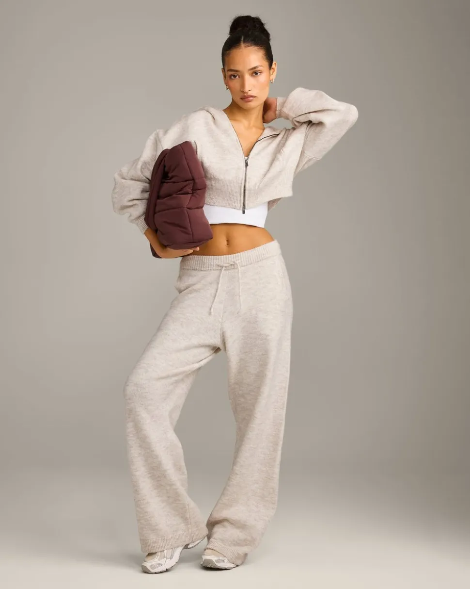 Oversized Knit Straight Leg Bottoms