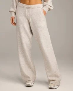 Oversized Knit Straight Leg Bottoms