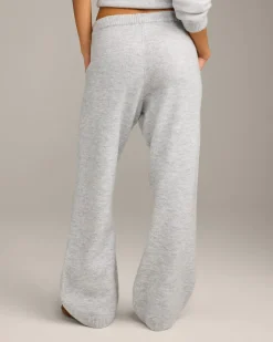 Oversized Knit Straight Leg Bottoms