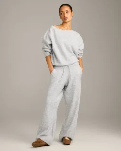 Oversized Knit Straight Leg Bottoms