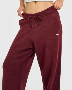 Oversized Knit Straight Leg Bottoms