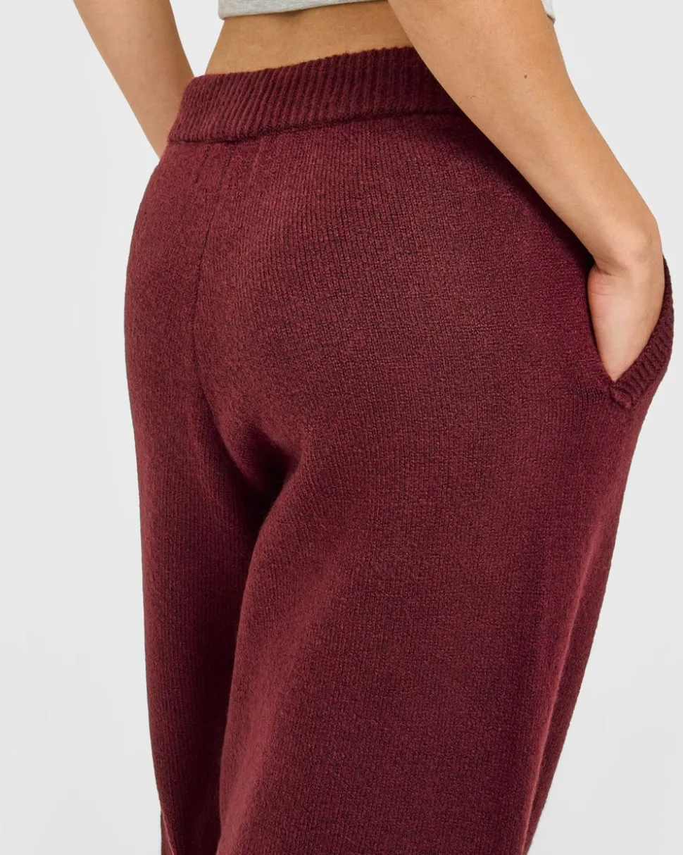 Oversized Knit Straight Leg Bottoms