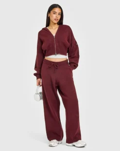 Oversized Knit Straight Leg Bottoms