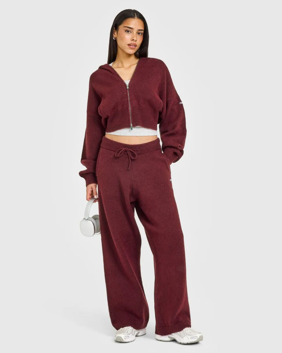 Oversized Knit Straight Leg Bottoms
