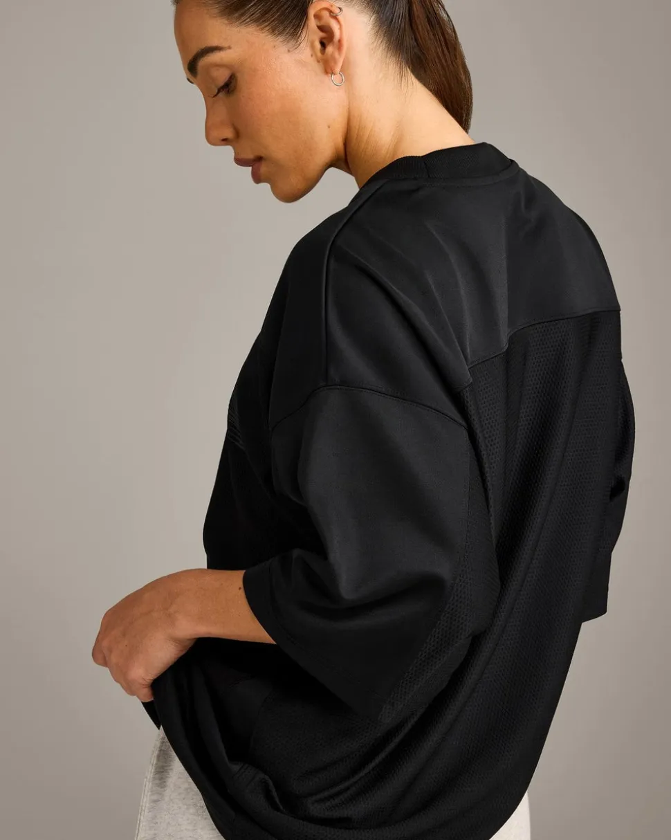 Oversized V Neck T-Shirt with Oner Graphic