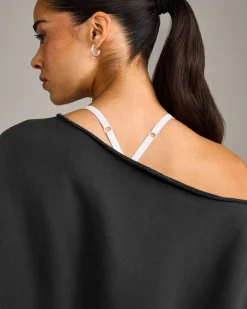 Raw Cut Lounge Off-The-Shoulder Sweatshirt