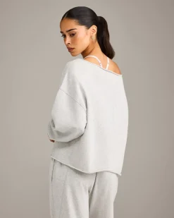 Raw Cut Lounge Off-The-Shoulder Sweatshirt