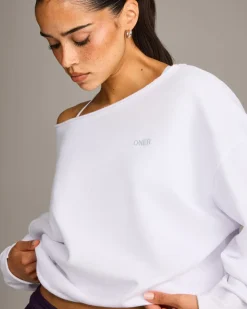 Raw Cut Lounge Off-The-Shoulder Sweatshirt