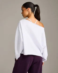 Raw Cut Lounge Off-The-Shoulder Sweatshirt