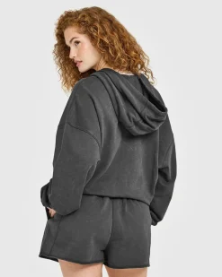 Raw Lounge Oversized Zip Hoodie