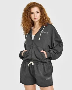 Raw Lounge Oversized Zip Hoodie