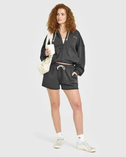 Raw Lounge Oversized Zip Hoodie