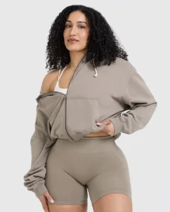 Raw Lounge Oversized Zip Hoodie