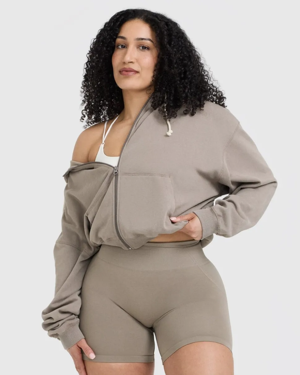 Raw Lounge Oversized Zip Hoodie