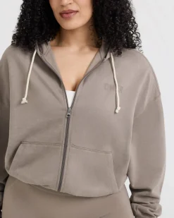 Raw Lounge Oversized Zip Hoodie