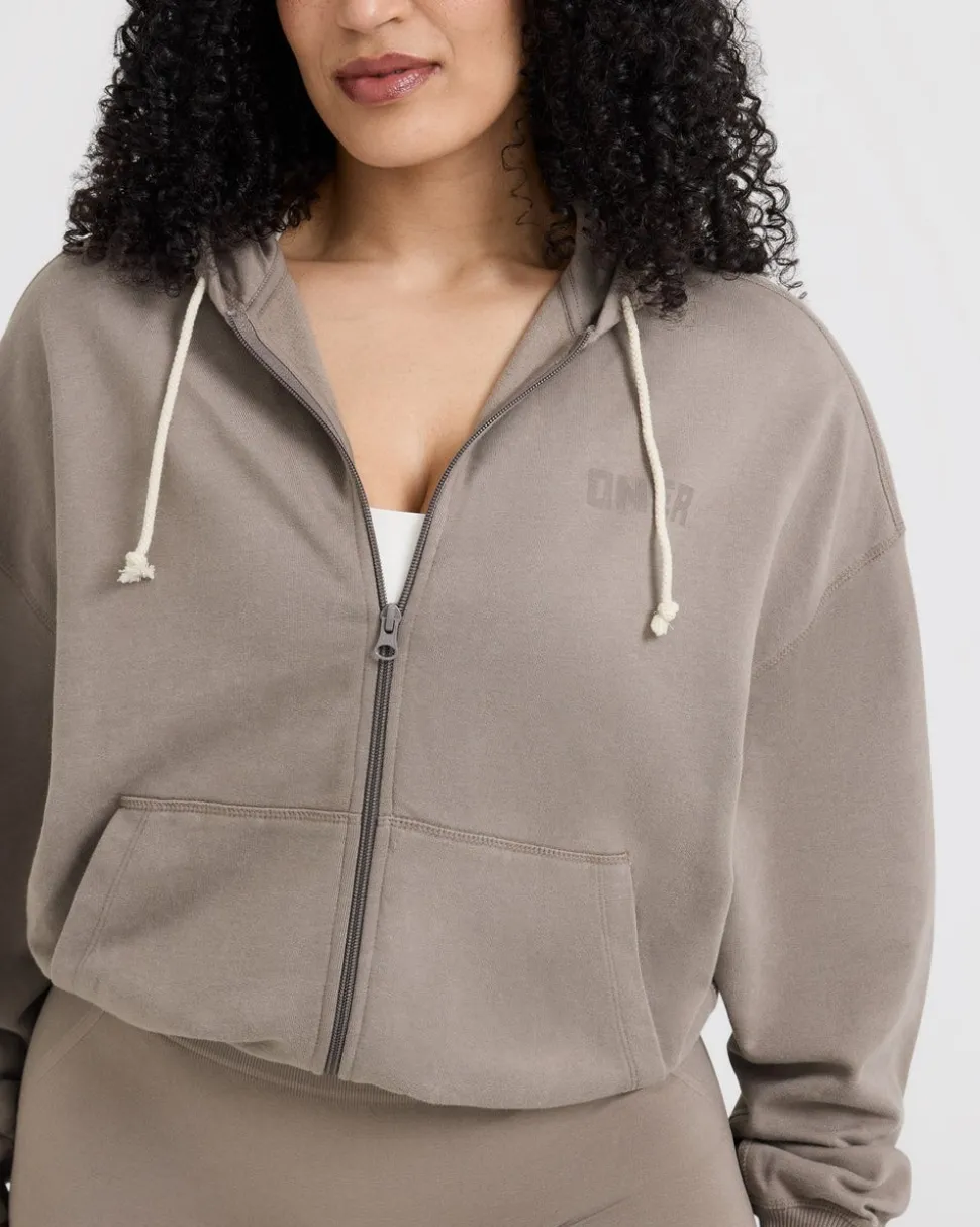 Raw Lounge Oversized Zip Hoodie