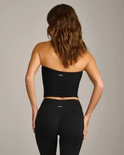 SoftMotion™ Bandeau Mid Vest with Built in Bra Shelf with Grey Logo