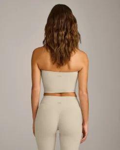 SoftMotion™ Bandeau Mid Vest with Built in Bra Shelf with Grey Logo