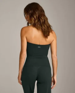SoftMotion™ Bandeau Vest with Built in Bra Shelf with Grey Logo