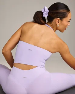 SoftMotion™ Halter Neck Mid Vest with Built in Bra Shelf with Grey Logo