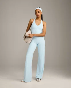 SoftMotion™ Halter Neck Mid Vest with Built in Bra Shelf with Grey Logo