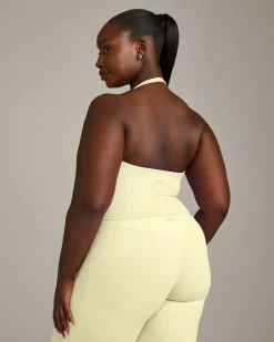 SoftMotion™ Halter Neck Mid Vest with Built in Bra Shelf with Grey Logo
