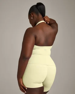 SoftMotion™ Halter Neck Vest with Built in Bra Shelf with Grey Logo