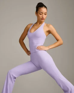 SoftMotion™ Halter Neck Vest with Built in Bra Shelf with Grey Logo