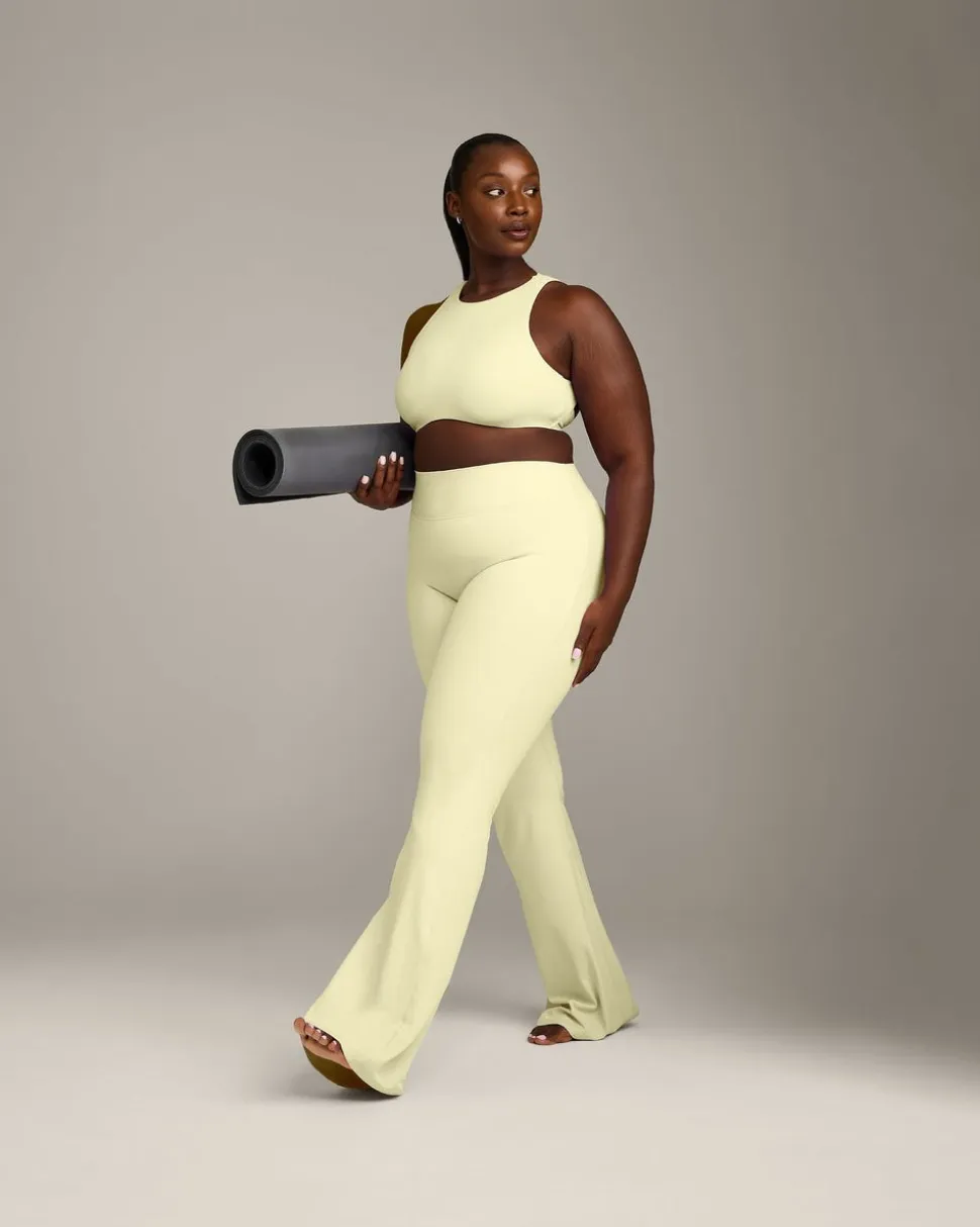 SoftMotion™ High Neck Sports Bra with Grey Logo