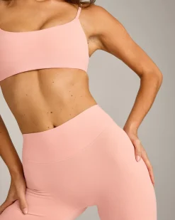 SoftMotion™ High Waisted Capri Leggings with Grey Logo