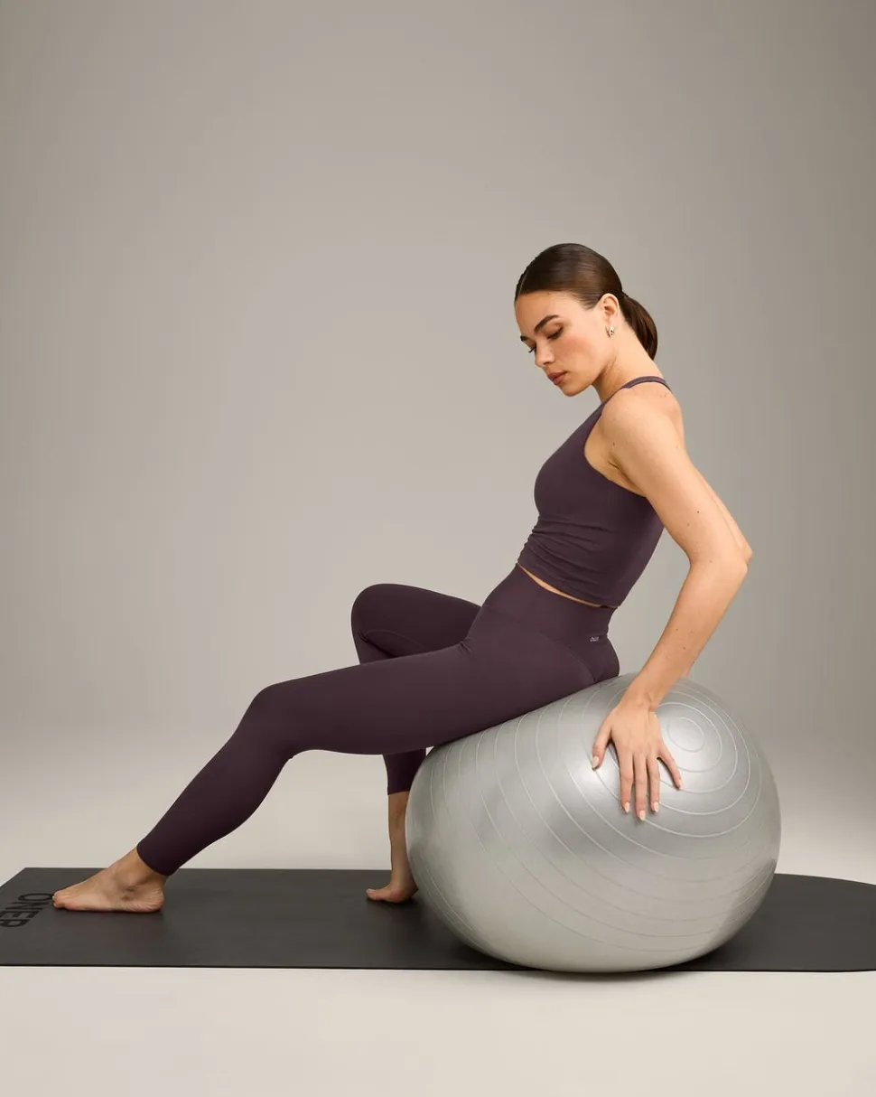 SoftMotion™ High Waisted Leggings with Grey Logo