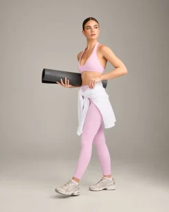 SoftMotion™ High Waisted Leggings with Grey Logo