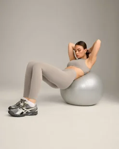 SoftMotion™ High Waisted Leggings with White Logo