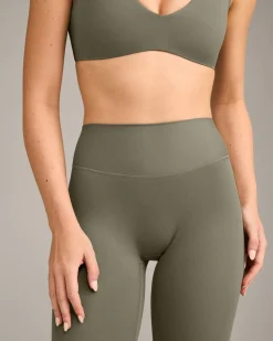 SoftMotion™ High Waisted Leggings with Grey Logo