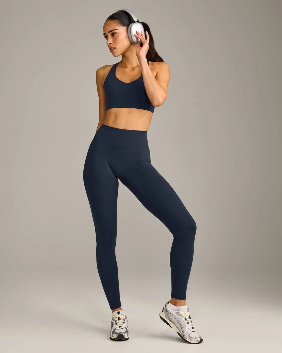 SoftMotion™ High Waisted Leggings with Grey Logo