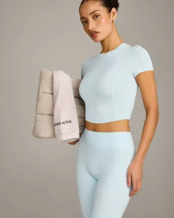 SoftMotion™ High Waisted Leggings with Grey Logo