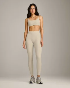 SoftMotion™ High Waisted Leggings with Grey Logo