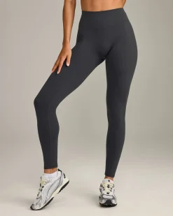 SoftMotion™ High Waisted Leggings with Grey Logo