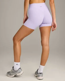 SoftMotion™ High Waisted Shorts 6" with Grey Logo