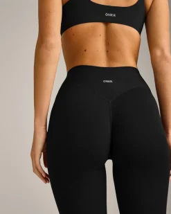 SoftMotion™ 3/4 Length Leggings with Grey Logo