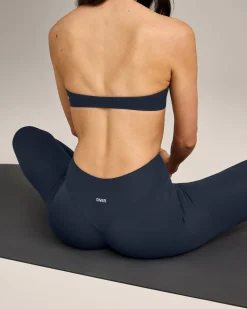 SoftMotion™ 3/4 Length Leggings with Grey Logo