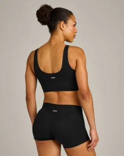 SoftMotion™ Longline Sports Bra with Grey Logo