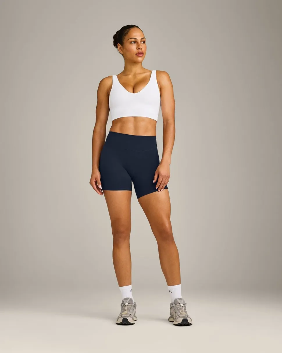 SoftMotion™ Longline Sports Bra with Grey Logo