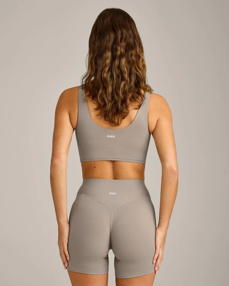 SoftMotion™ Longline Sports Bra with White Logo