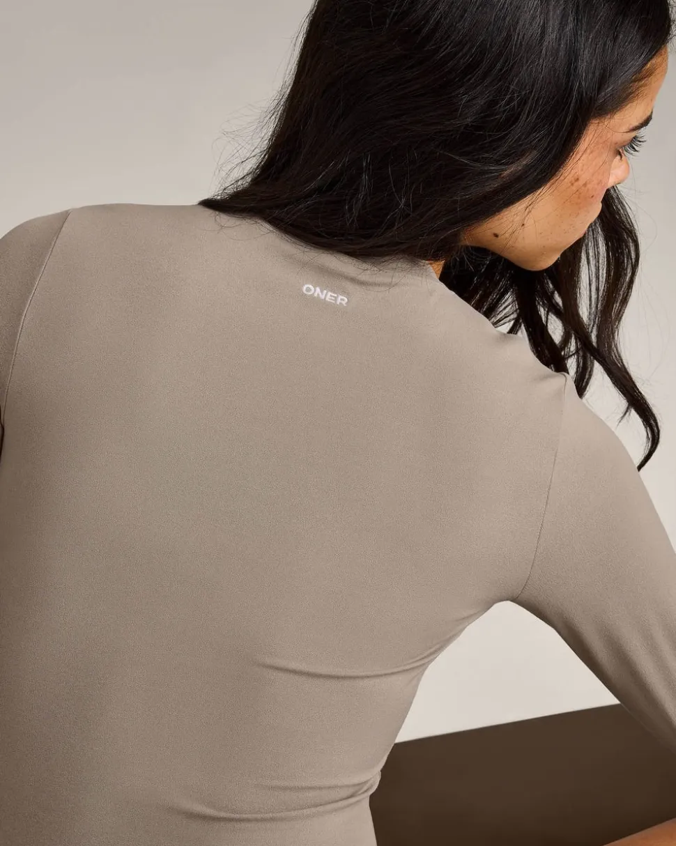 SoftMotion™ Long Sleeve Top with White Logo