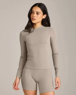 SoftMotion™ Long Sleeve Top with White Logo