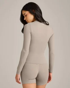 SoftMotion™ Long Sleeve Top with White Logo
